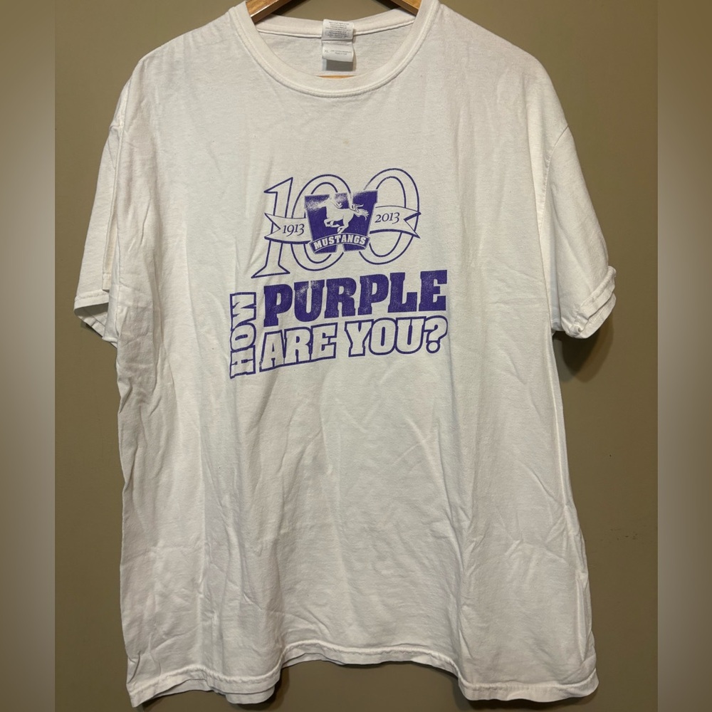 GILDAN WESTERN MUSTANGS 2013 100th Anniversary T-Shirt